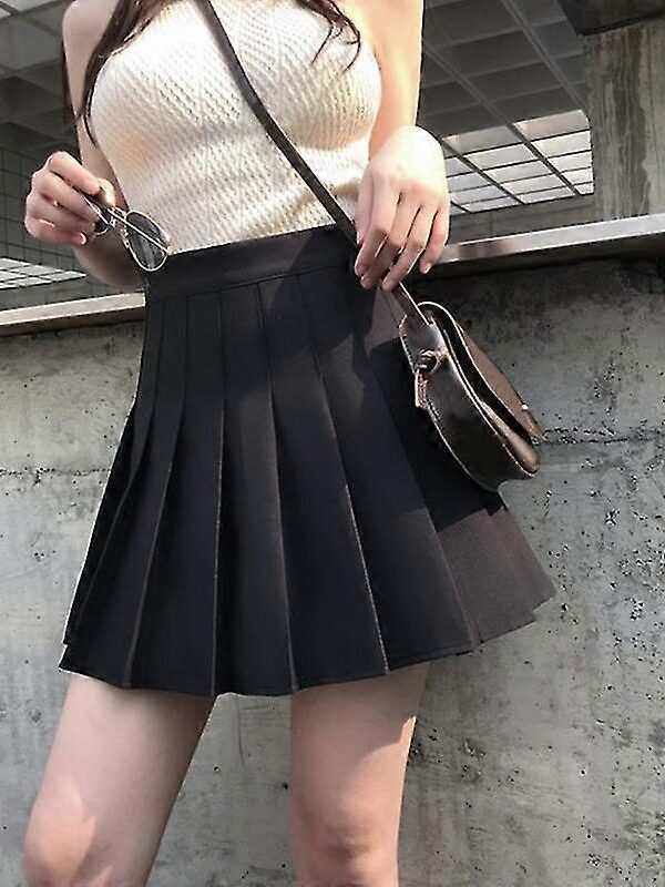 Fashion New Stye Mini Skirt Women Spring And Summer Short Skirt Slim High Waist Pleated Skirt